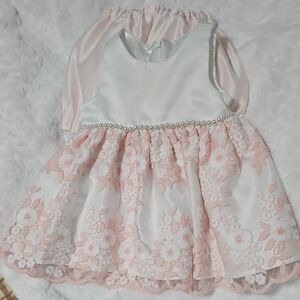 American Princess White and Pink Floral Dress
